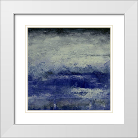 Realm III White Modern Wood Framed Art Print with Double Matting by Gordon, Sharon