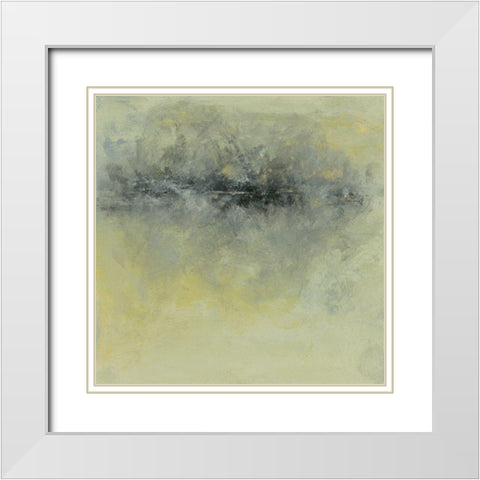 Realm IV White Modern Wood Framed Art Print with Double Matting by Gordon, Sharon
