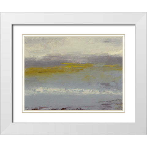 Milieu II White Modern Wood Framed Art Print with Double Matting by Gordon, Sharon