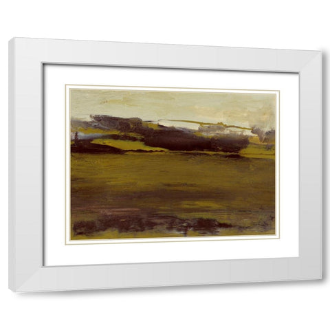 Milieu III White Modern Wood Framed Art Print with Double Matting by Gordon, Sharon