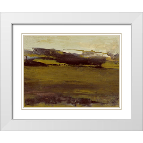 Milieu III White Modern Wood Framed Art Print with Double Matting by Gordon, Sharon