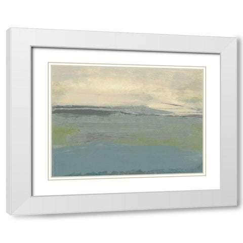 Milieu V White Modern Wood Framed Art Print with Double Matting by Gordon, Sharon