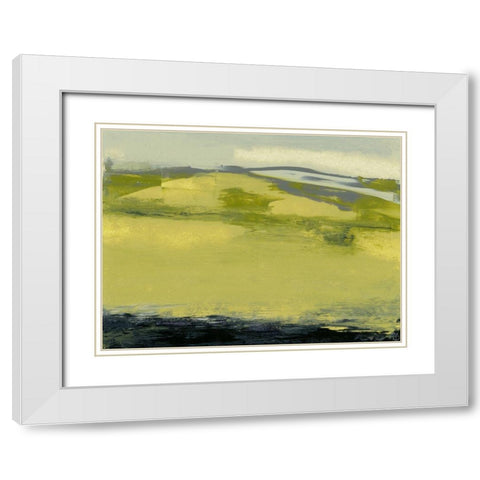 Milieu VI White Modern Wood Framed Art Print with Double Matting by Gordon, Sharon