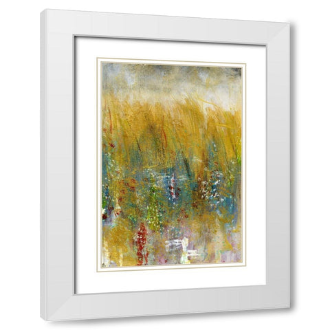 Field Impressions I White Modern Wood Framed Art Print with Double Matting by Bramma, Lila