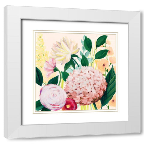 Mothers Day Blooms II White Modern Wood Framed Art Print with Double Matting by Popp, Grace