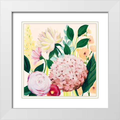Mothers Day Blooms II White Modern Wood Framed Art Print with Double Matting by Popp, Grace