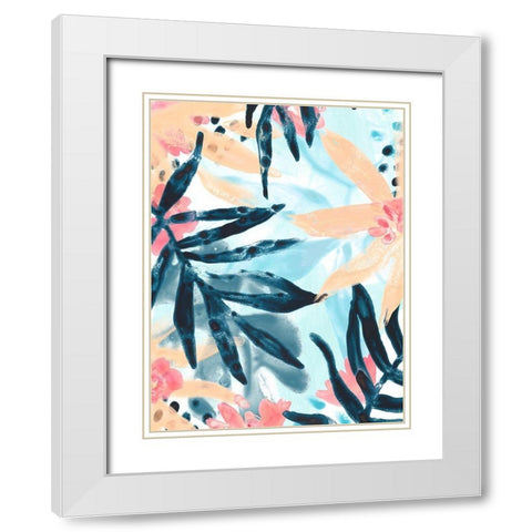 Island Intuition IV White Modern Wood Framed Art Print with Double Matting by Vess, June Erica