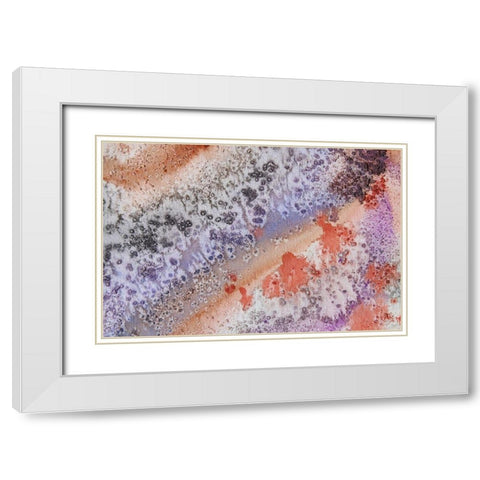 Textured Coast II White Modern Wood Framed Art Print with Double Matting by Orlov, Irena