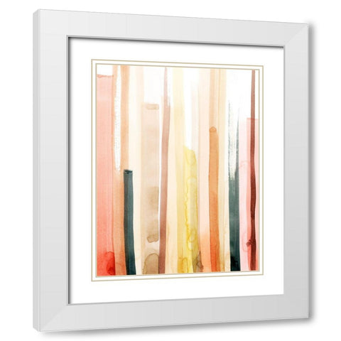 Coral Reach I White Modern Wood Framed Art Print with Double Matting by Popp, Grace