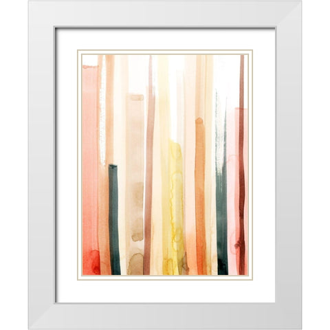 Coral Reach I White Modern Wood Framed Art Print with Double Matting by Popp, Grace