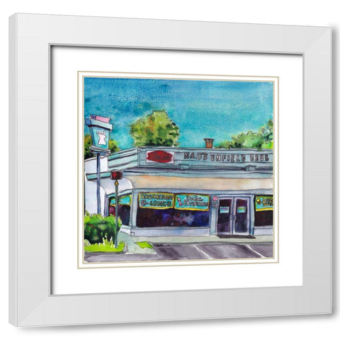Urban Study I White Modern Wood Framed Art Print with Double Matting by McCreery, Paul