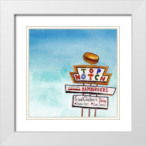 Urban Study V White Modern Wood Framed Art Print with Double Matting by McCreery, Paul