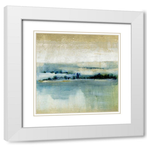 Distant Shoreline I White Modern Wood Framed Art Print with Double Matting by OToole, Tim