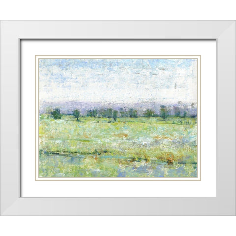 Mountain Impressions I White Modern Wood Framed Art Print with Double Matting by OToole, Tim