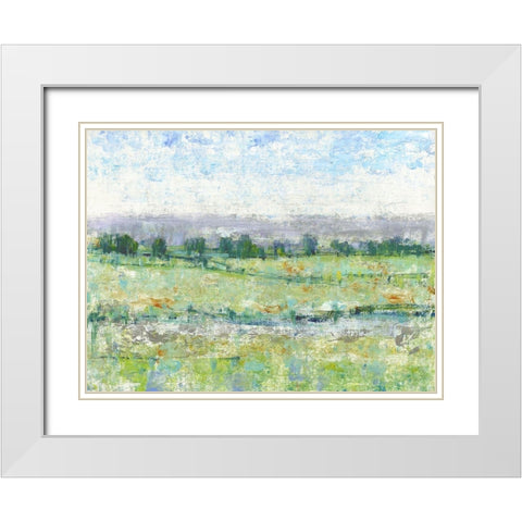 Mountain Impressions II White Modern Wood Framed Art Print with Double Matting by OToole, Tim
