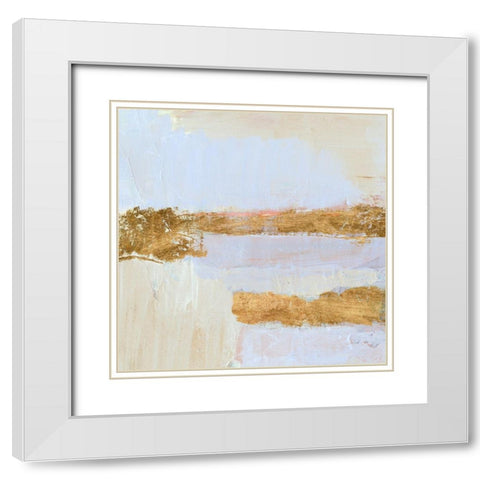 Reprieve III White Modern Wood Framed Art Print with Double Matting by Barnes, Victoria