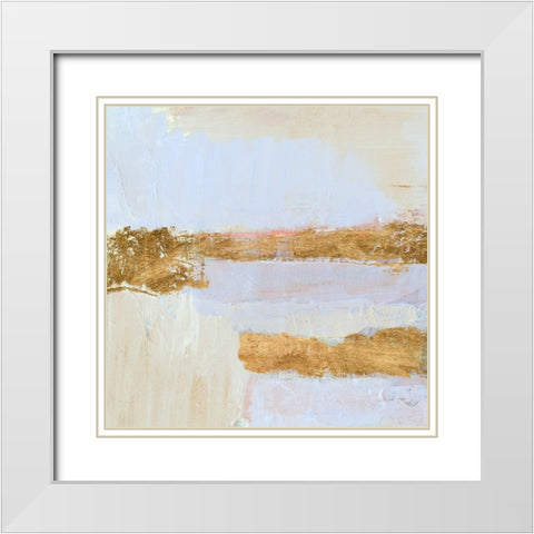 Reprieve III White Modern Wood Framed Art Print with Double Matting by Barnes, Victoria
