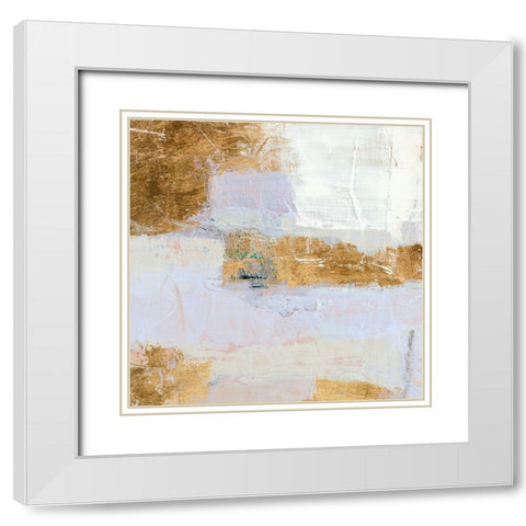 Reprieve V White Modern Wood Framed Art Print with Double Matting by Barnes, Victoria