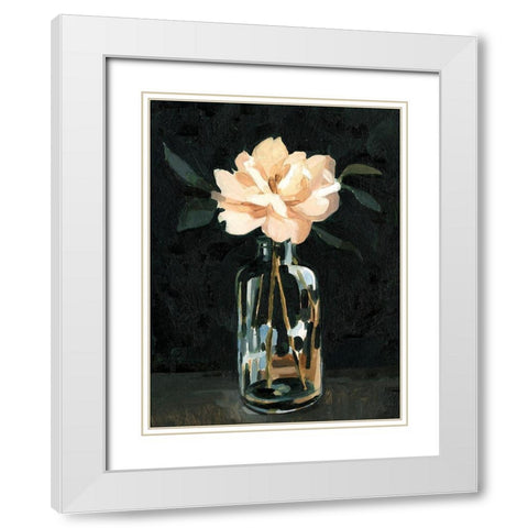Dark Rose Arrangement I White Modern Wood Framed Art Print with Double Matting by Caroline, Emma