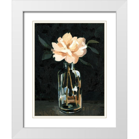 Dark Rose Arrangement I White Modern Wood Framed Art Print with Double Matting by Caroline, Emma