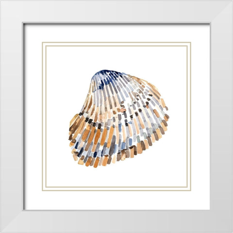 Simple Shells II White Modern Wood Framed Art Print with Double Matting by Caroline, Emma