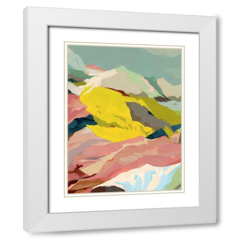 Candy Coast I White Modern Wood Framed Art Print with Double Matting by Green, Jacob