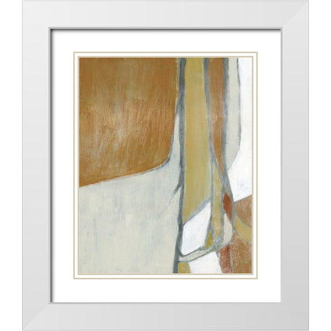 Mid-Century Redux I White Modern Wood Framed Art Print with Double Matting by Goldberger, Jennifer