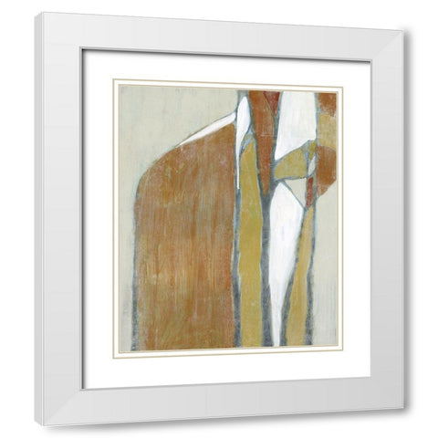 Mid-Century Redux II White Modern Wood Framed Art Print with Double Matting by Goldberger, Jennifer