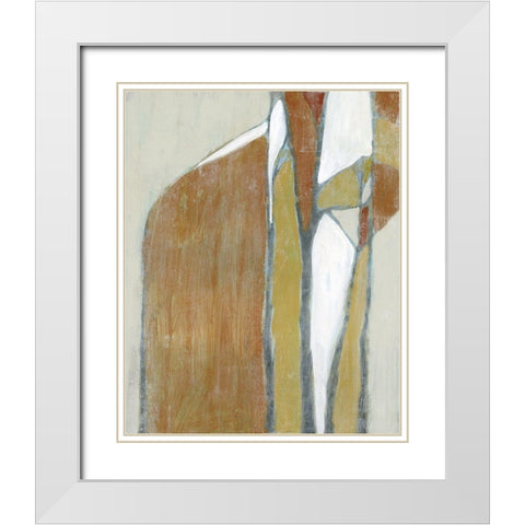 Mid-Century Redux II White Modern Wood Framed Art Print with Double Matting by Goldberger, Jennifer