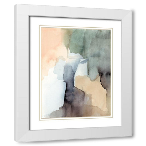 Nectar III White Modern Wood Framed Art Print with Double Matting by Barnes, Victoria