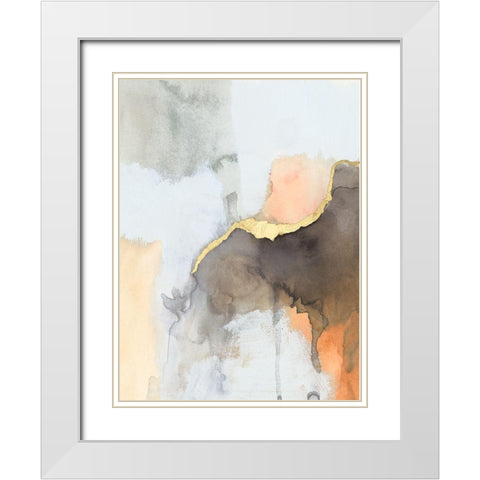 Cusp III White Modern Wood Framed Art Print with Double Matting by Barnes, Victoria