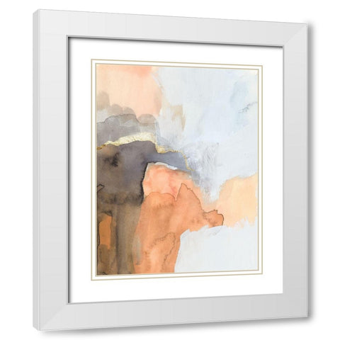 Cusp IV White Modern Wood Framed Art Print with Double Matting by Barnes, Victoria