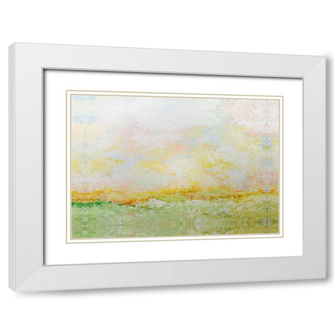 Nantucket Spring White Modern Wood Framed Art Print with Double Matting by Friedlander, Allan