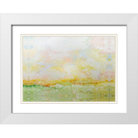Nantucket Spring White Modern Wood Framed Art Print with Double Matting by Friedlander, Allan