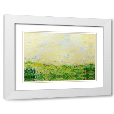 Montauk Summer White Modern Wood Framed Art Print with Double Matting by Friedlander, Allan