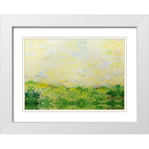 Montauk Summer White Modern Wood Framed Art Print with Double Matting by Friedlander, Allan
