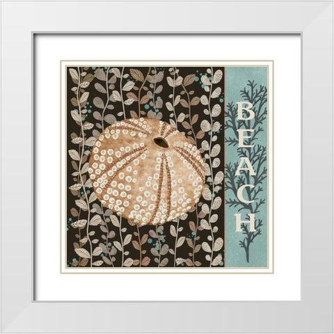 By the Shoreline I White Modern Wood Framed Art Print with Double Matting by Reynolds, Jade