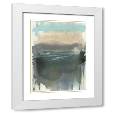 The Light on the Moor I White Modern Wood Framed Art Print with Double Matting by Goldberger, Jennifer