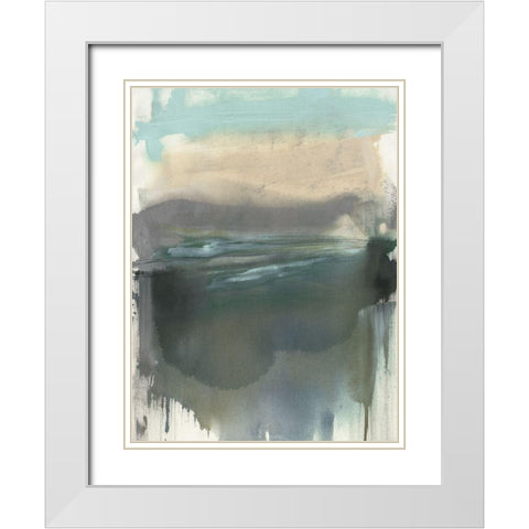 The Light on the Moor I White Modern Wood Framed Art Print with Double Matting by Goldberger, Jennifer