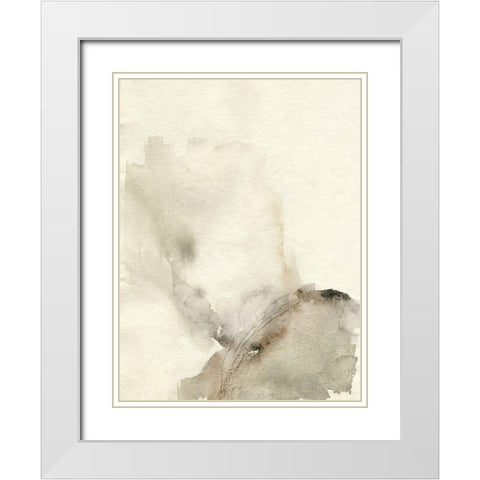 Sparse I White Modern Wood Framed Art Print with Double Matting by Goldberger, Jennifer