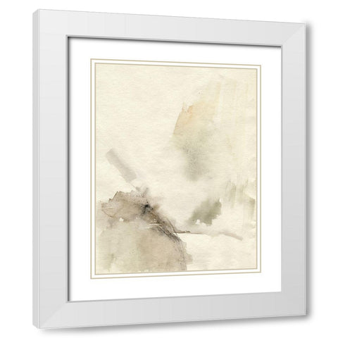 Sparse II White Modern Wood Framed Art Print with Double Matting by Goldberger, Jennifer