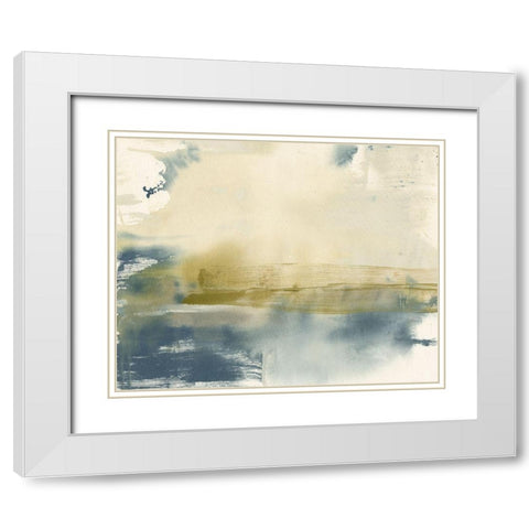 Olive on the Horizon I White Modern Wood Framed Art Print with Double Matting by Goldberger, Jennifer