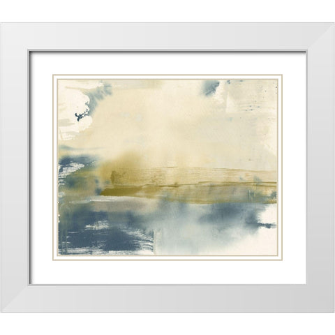 Olive on the Horizon I White Modern Wood Framed Art Print with Double Matting by Goldberger, Jennifer