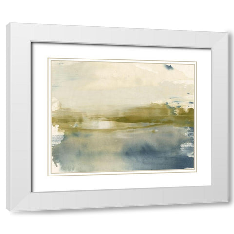 Olive on the Horizon II White Modern Wood Framed Art Print with Double Matting by Goldberger, Jennifer