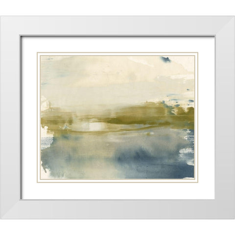 Olive on the Horizon II White Modern Wood Framed Art Print with Double Matting by Goldberger, Jennifer