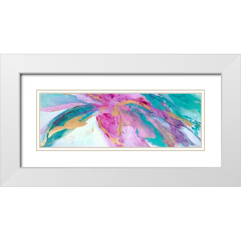 Magenta Colores II White Modern Wood Framed Art Print with Double Matting by Wilkins, Suzanne