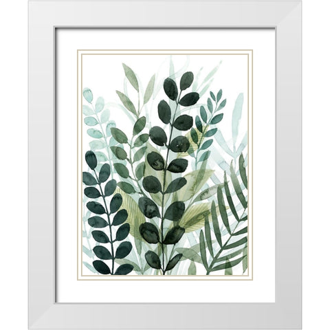 Forest Forage II White Modern Wood Framed Art Print with Double Matting by Popp, Grace