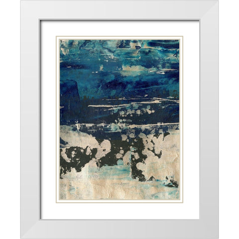 Silver Surf I White Modern Wood Framed Art Print with Double Matting by Harper, Ethan
