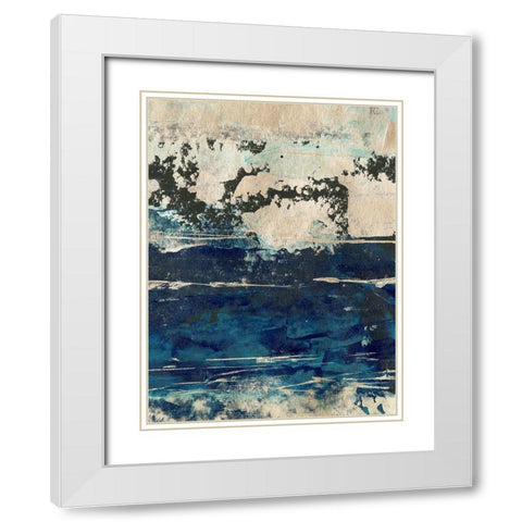 Silver Surf II White Modern Wood Framed Art Print with Double Matting by Harper, Ethan