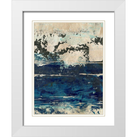 Silver Surf II White Modern Wood Framed Art Print with Double Matting by Harper, Ethan